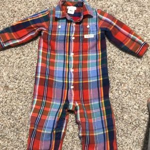 9M Ralph Lauren Plaid Romper